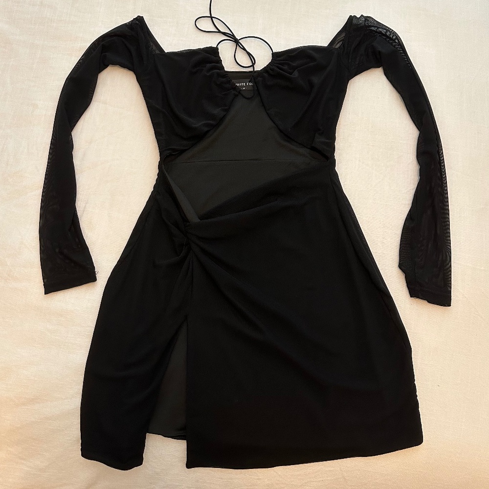 blue dress for baby girl I Know You Tried Mini Dress Black main image 0